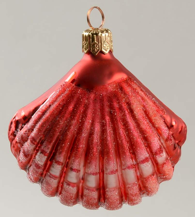 Aquatic Sea Shells-Red - No Box by Christopher Radko-1