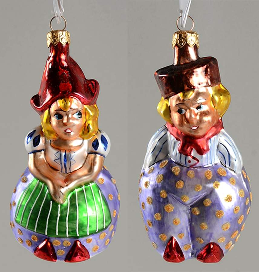 Love & Romance Dutch Date (Set Of 2) - No Box by Christopher Radko-1