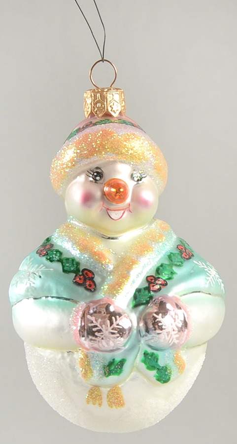 Diabetes Awareness Jolly Wrap Junior-Green/Gold - No Box by Christopher Radko-1