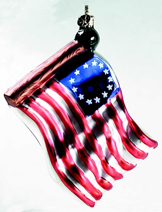 Patriotic Stars & Stripes - No Box by Christopher Radko-1