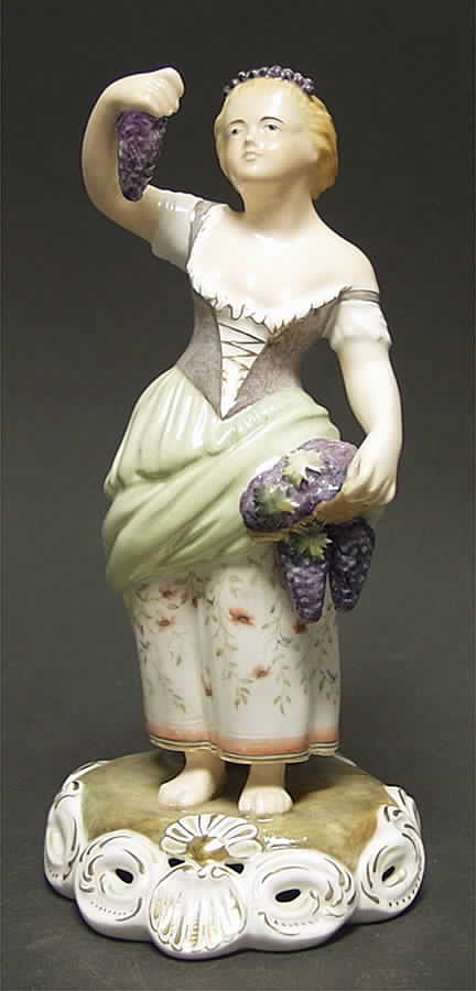 Four Seasons Autumn - Blonde Green Dress - No Box by Royal Crown Derby-1