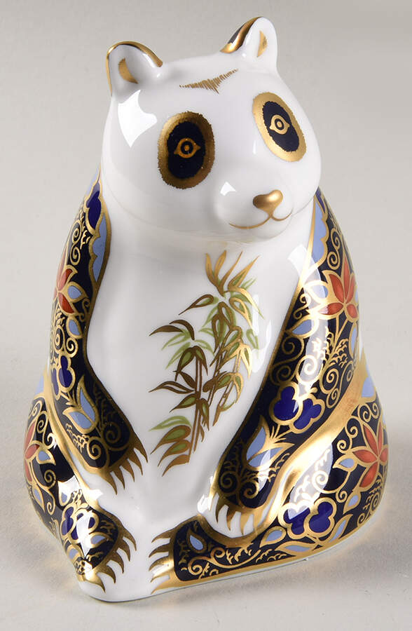 Sinclair's Endangered Species Paperweights Imperial Panda - Boxed by Royal Crown Derby-1