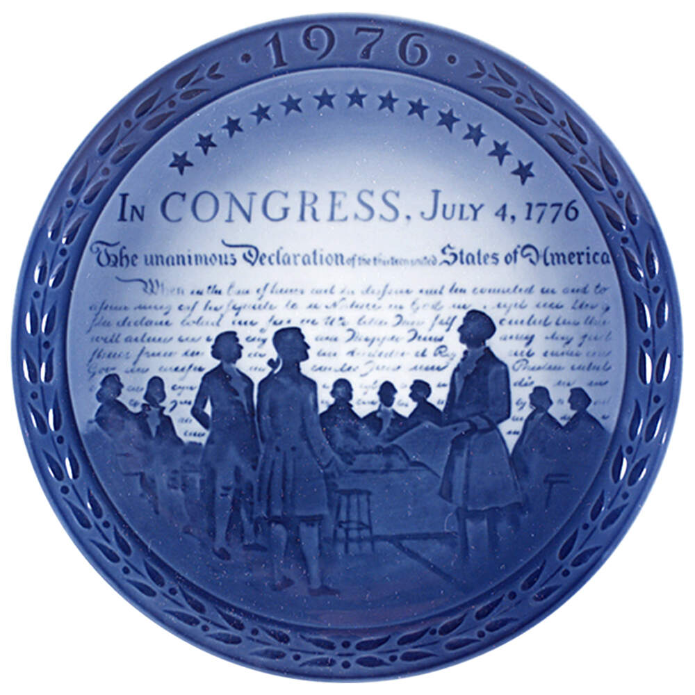 Bicentennial Plate United States Bicentenary - Boxed by Royal Copenhagen-1