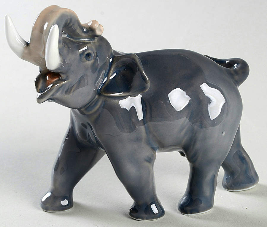 Animals-Wildlife Elephant - No Box by Royal Copenhagen-1