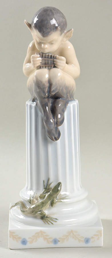 Fantasy & Legends Faun With Lizard - No Box by Royal Copenhagen-1