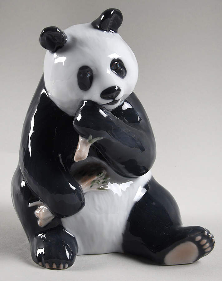 Animals-Wildlife Panda Eating - No Box by Royal Copenhagen-1