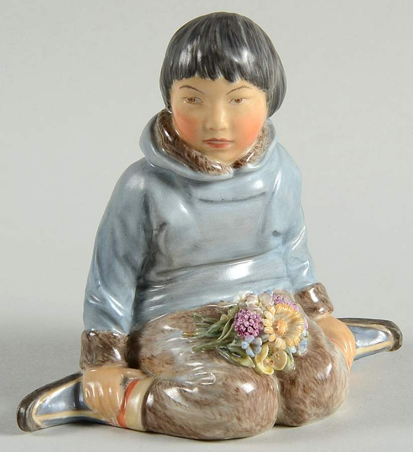 World Life Greenland Boy - No Box by Royal Copenhagen-1