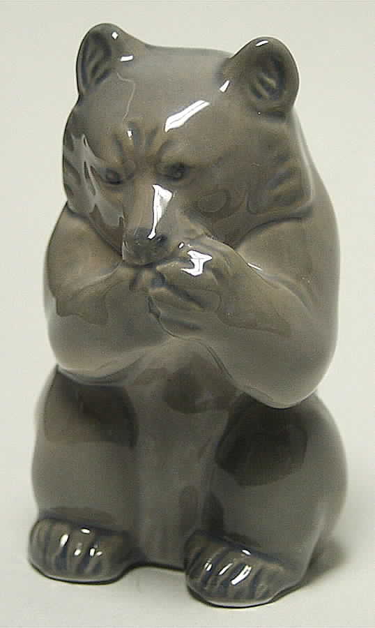 Animals-Wildlife Bear Cub Eating - No Box by Royal Copenhagen-1