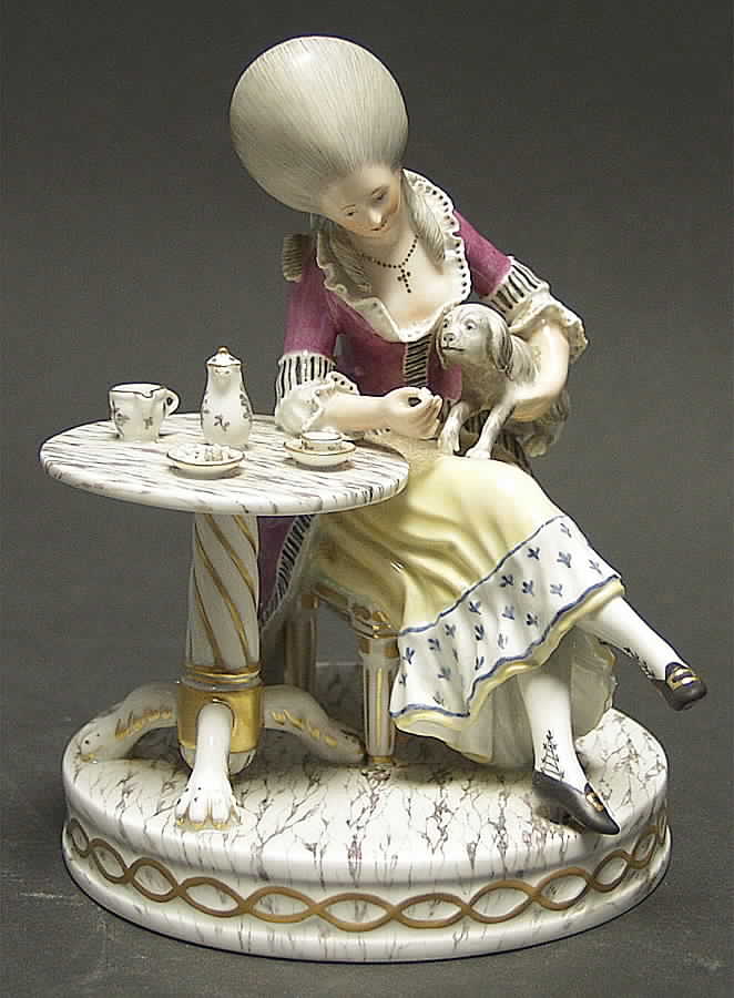 Women Lady At A Table - No Box by Royal Copenhagen-1