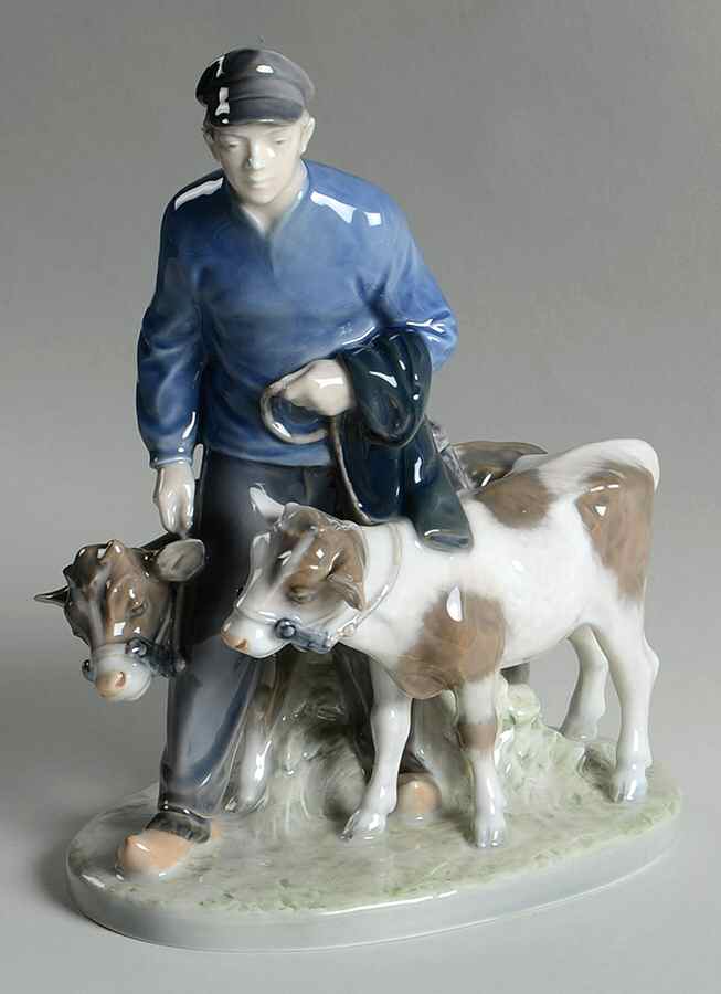 World Life Boy With Calves - No Box by Royal Copenhagen-1
