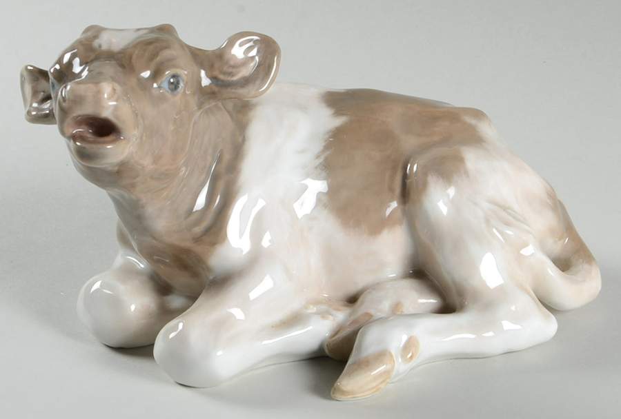 Animals-Farm and Domestic Calf - No Box by Royal Copenhagen-1
