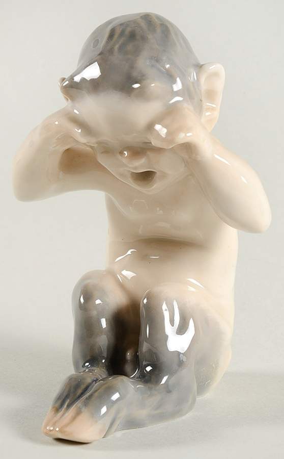 Fantasy & Legends Faun Crying - No Box by Royal Copenhagen-1