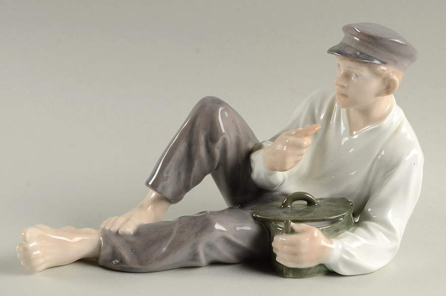 World Life Boy At Lunch - No Box by Royal Copenhagen-1