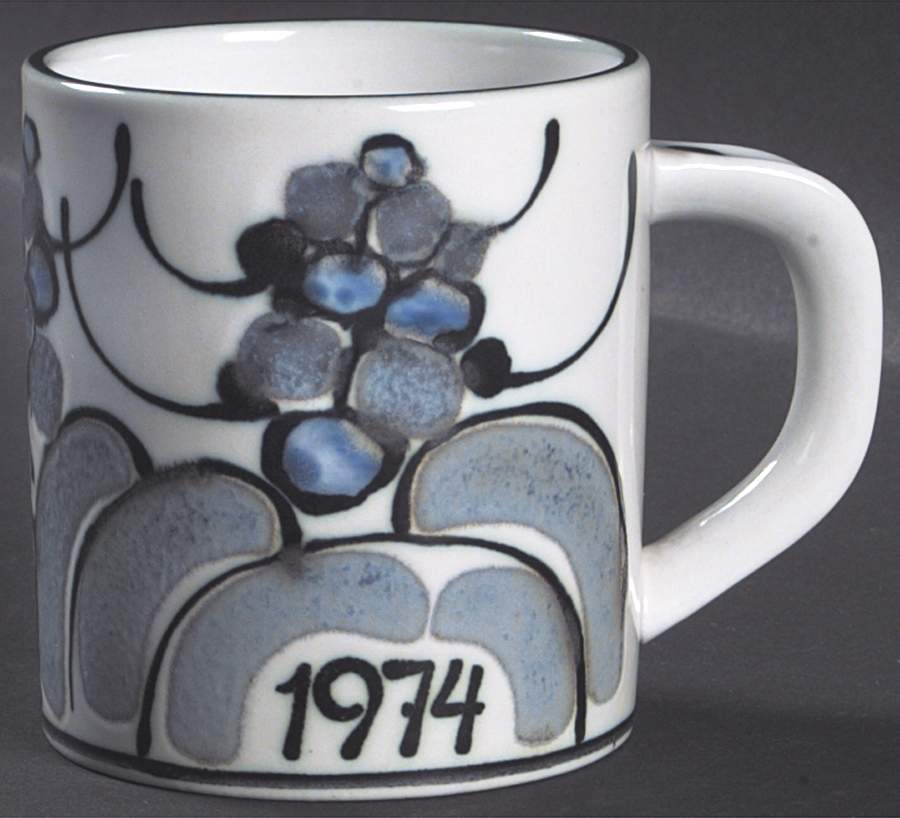Annual Mug-Small 1974 By Ellen Malmer - Boxed by Royal Copenhagen-1