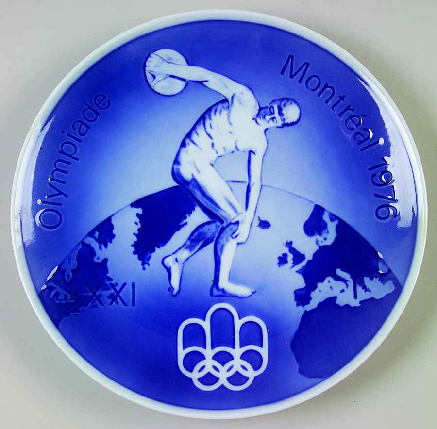 Olympic Plate 1976-Montreal Olympics - No Box by Royal Copenhagen-1