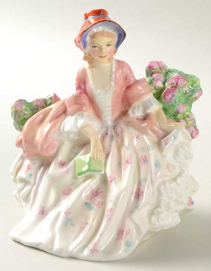 Royal Doulton Figurine Lydia-Flowers On Dress - Nb991, No Box by Royal Doulton-1