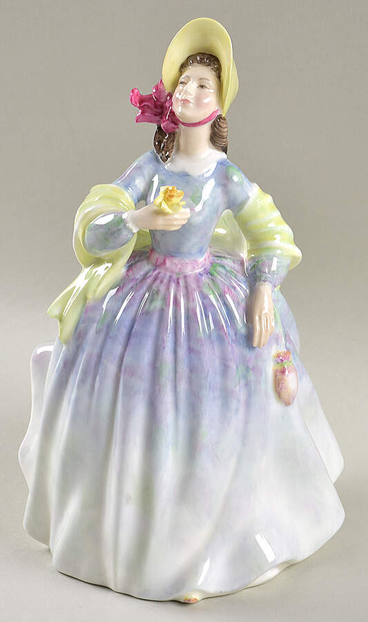 Royal Doulton Figurine Clare - Bx1370 With Box by Royal Doulton-1