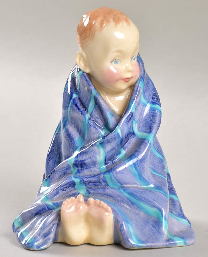 Royal Doulton Figurine This Little Pig(Blue) - With Box Bx2064 by Royal Doulton-1