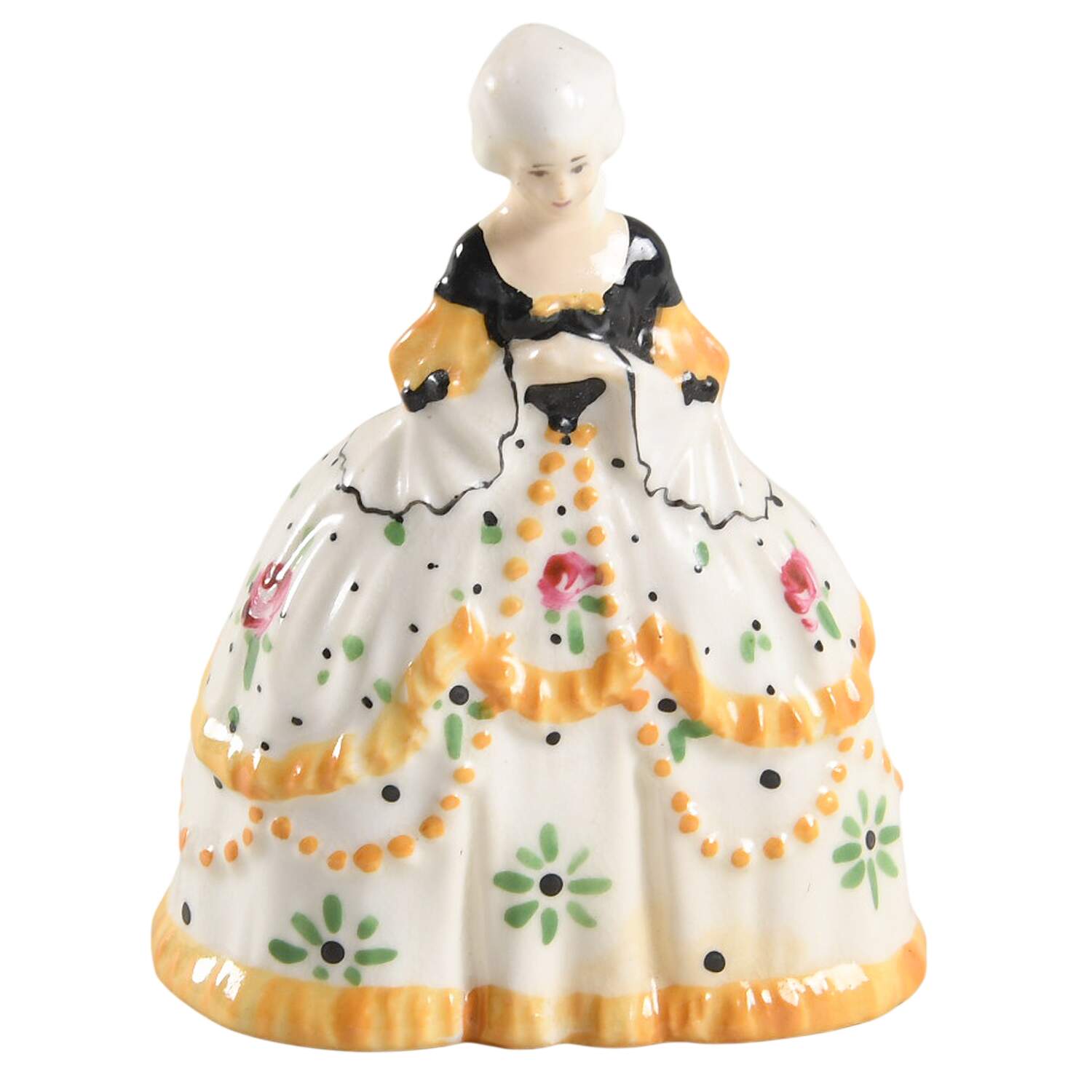 Royal Doulton Figurine Crinoline Lady-Orange & White - No Box Nb1286 by Royal Doulton-1