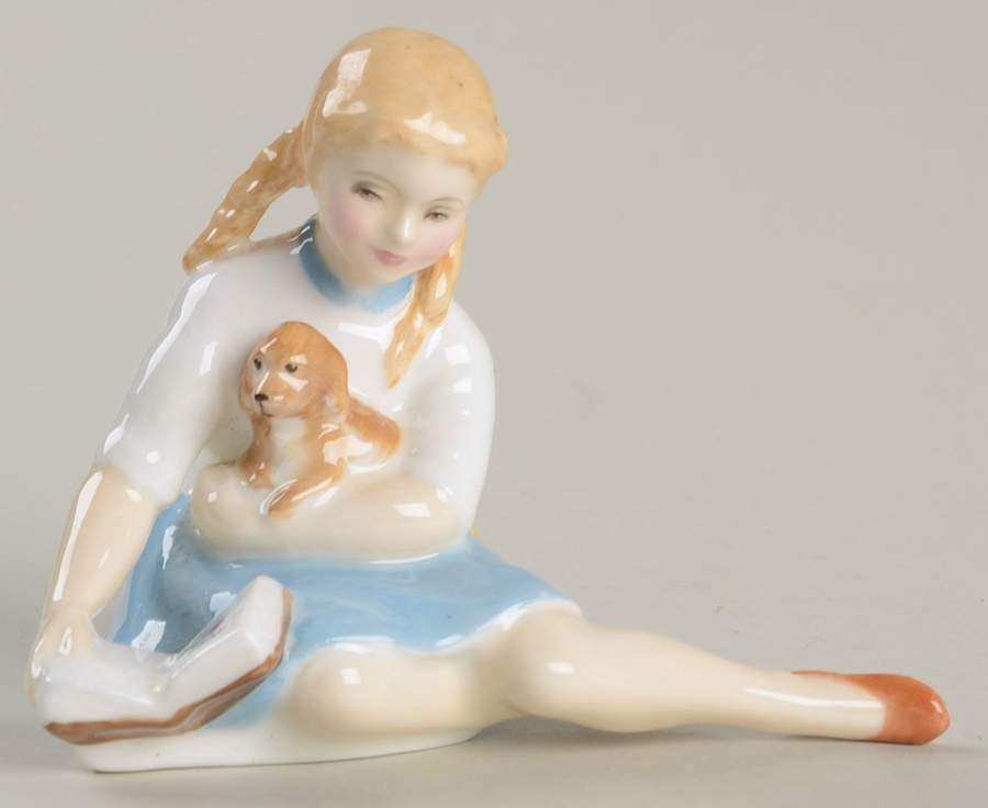 Child Studies By Peggy Davies My Pet - No Box by Royal Doulton-1