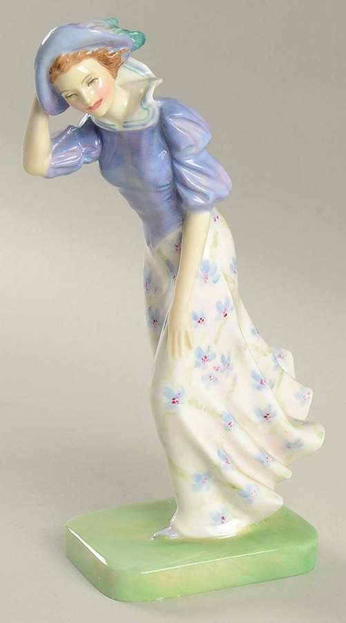 Royal Doulton Figurine Windflower - With Box Bx1868 by Royal Doulton-1