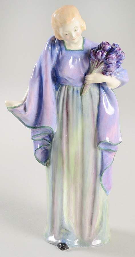 Royal Doulton Figurine Tulips-Lavender & Pink - With Box Bx1846 by Royal Doulton-1