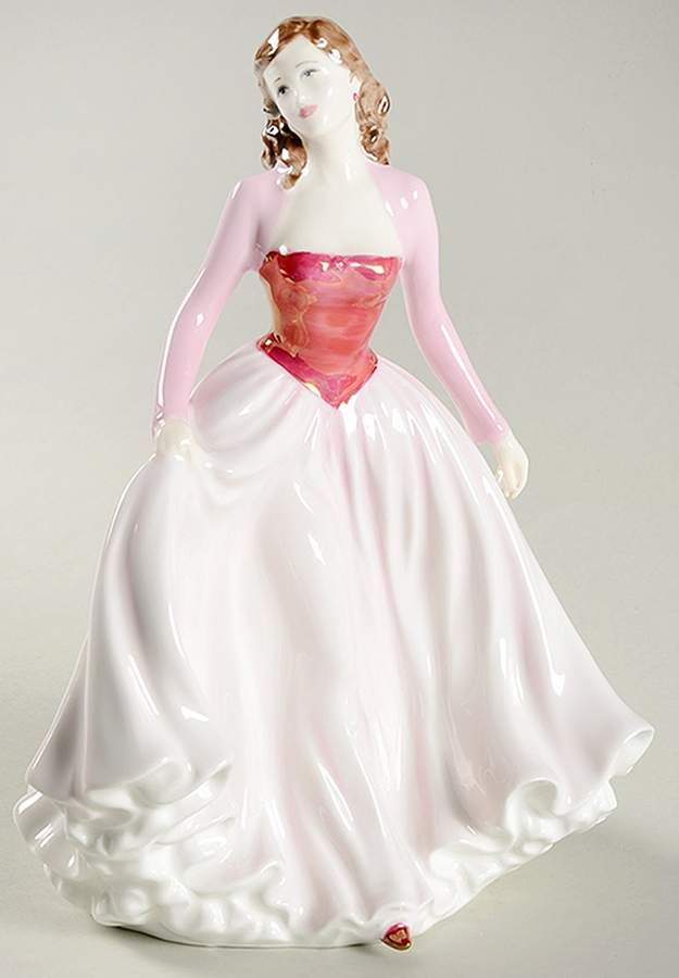 Royal Doulton Figurine Happy Anniversary Pink - No Box Nb1800 by Royal Doulton-1