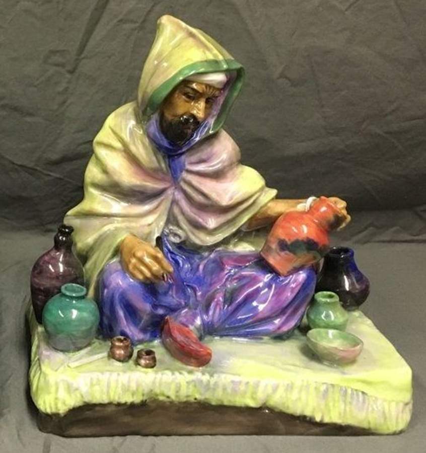 Royal Doulton Figurine Potter-Green - With Box Bx1809 by Royal Doulton-1