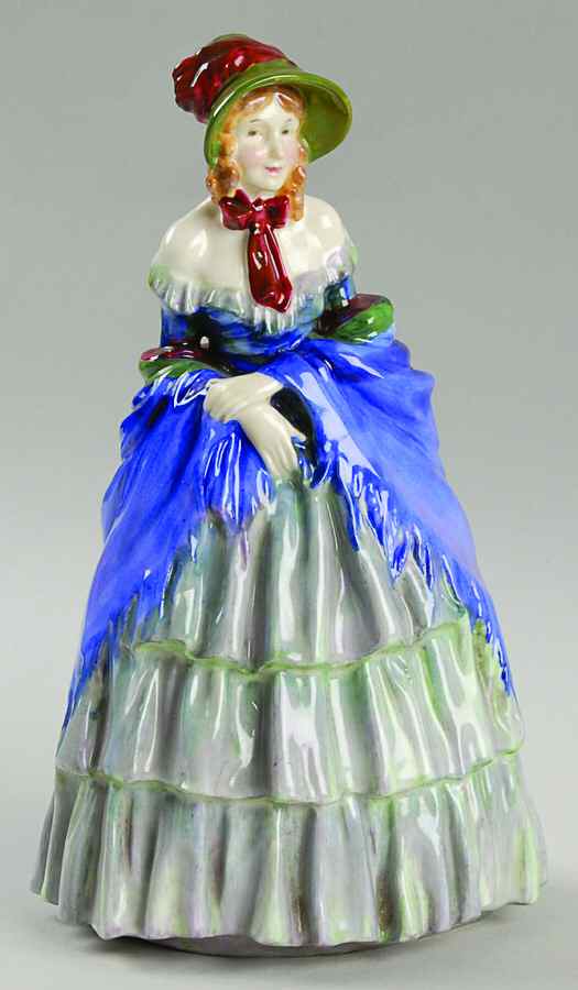 Royal Doulton Figurine A Victorian Lady-Green/Pur - With Box Bx1476 by Royal Doulton-1