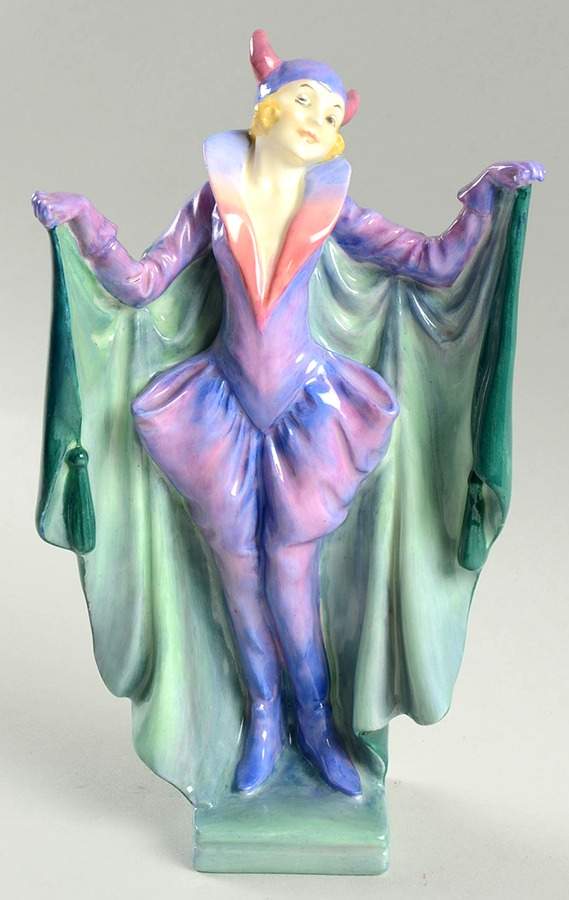 Royal Doulton Figurine Marietta -Purple&Green - No Box Nb1924 by Royal Doulton-1