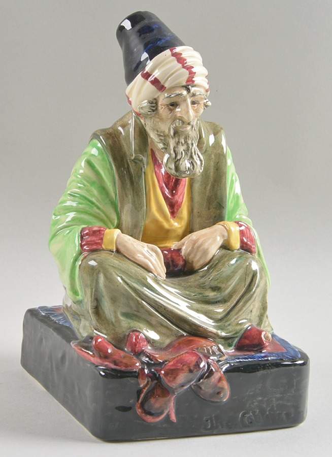 Royal Doulton Figurine The Cobbler (Style 2) Light Green - With Box Bx1895 by Royal Doulton-1