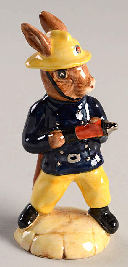 Bunnykins Figurines Fireman Bunnykins - No Box by Royal Doulton-1