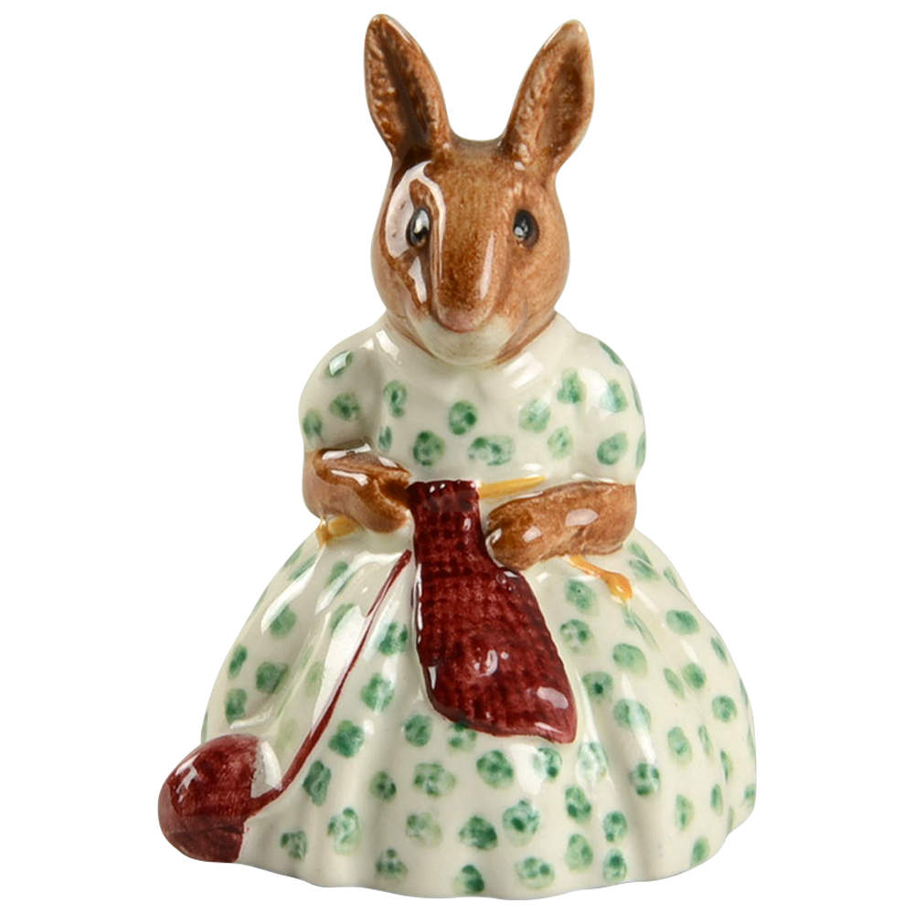 Bunnykins Figurines Busy Needles Bunnykins - No Box by Royal Doulton-1