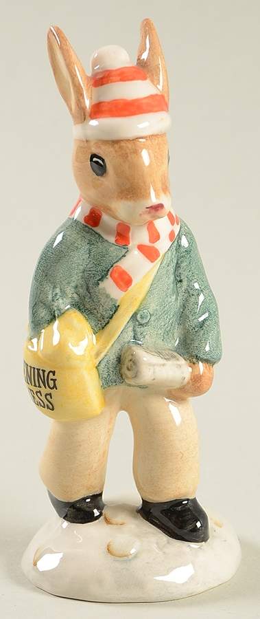 Bunnykins Figurines Paperboy Bunnykins - No Box by Royal Doulton-1
