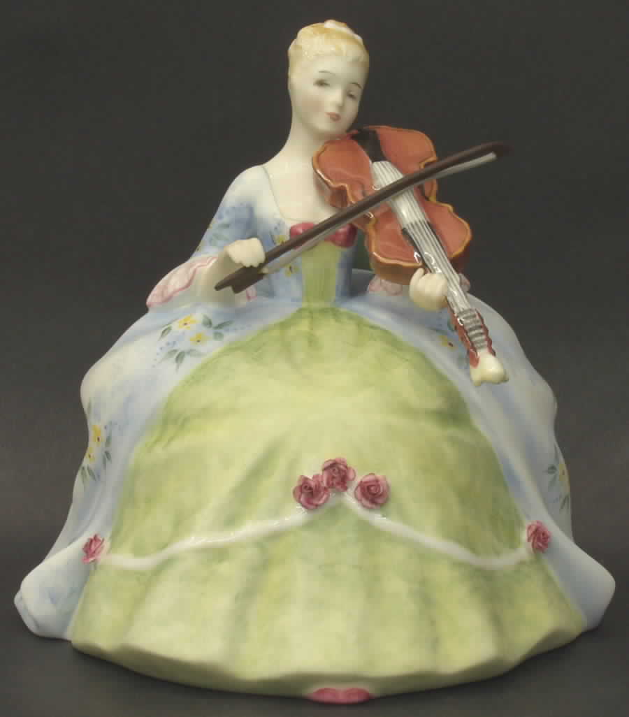 Lady Musicians Viola D'Amore - Boxed by Royal Doulton-1