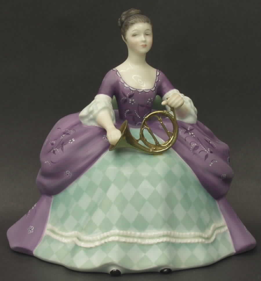 Lady Musicians French Horn - No Box by Royal Doulton-1