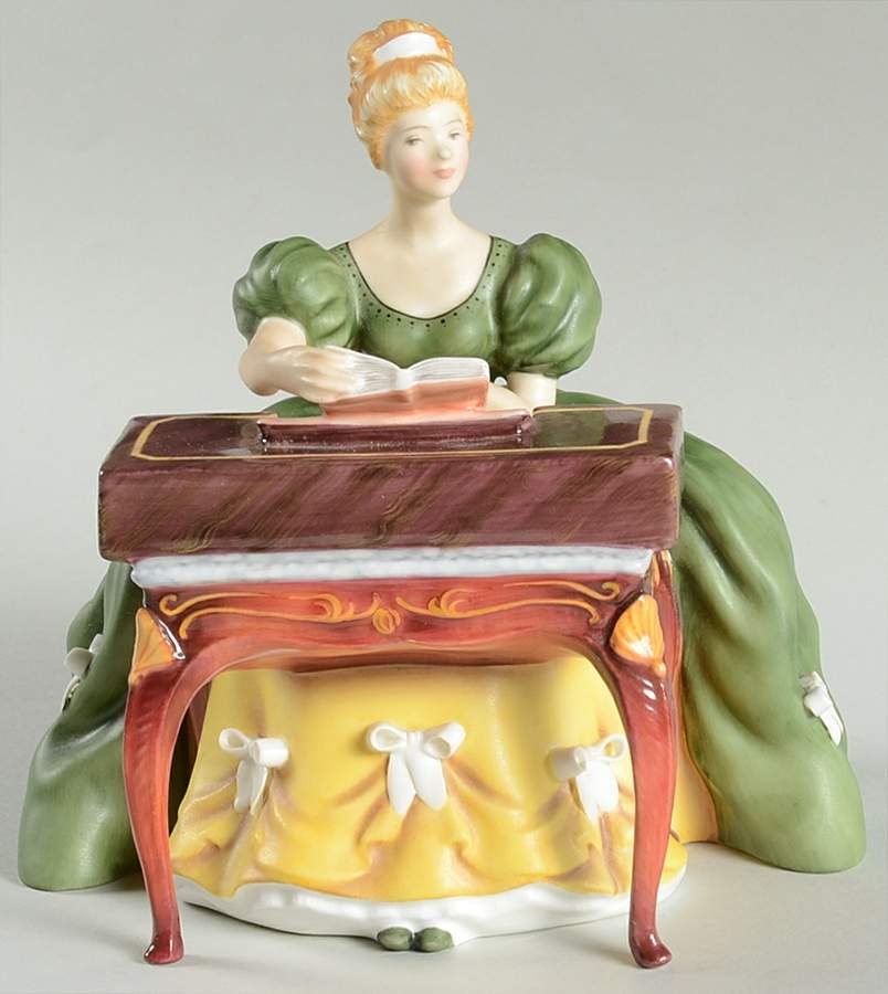 Lady Musicians Virginals - No Box by Royal Doulton-1