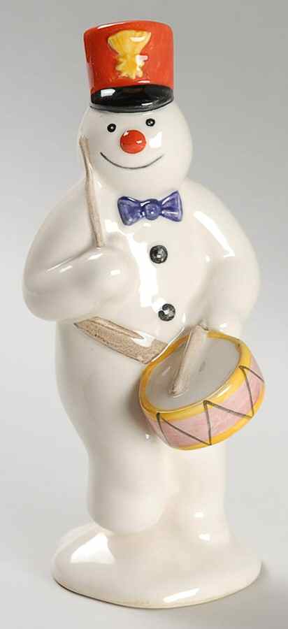 Snowman Figurine Collection Drummer Snowman - No Box by Royal Doulton-1