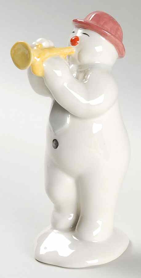 Snowman Figurine Collection Trumpeter Snowman - With Box by Royal Doulton-1
