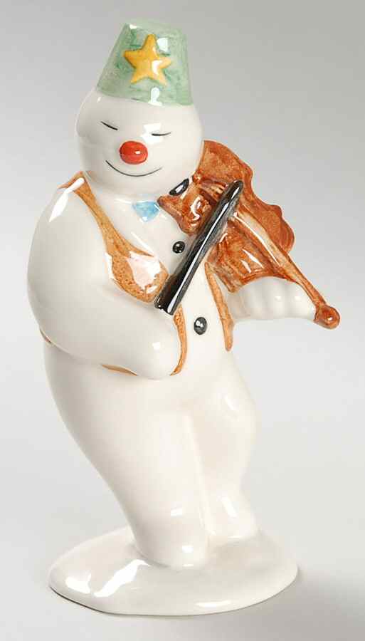 Snowman Figurine Collection Violinist Snowman - Boxed by Royal Doulton-1