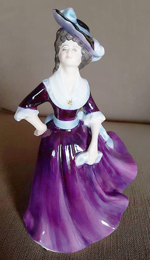 Vanity Fair Ladies Margaret-Purple Dress - Boxed by Royal Doulton-1