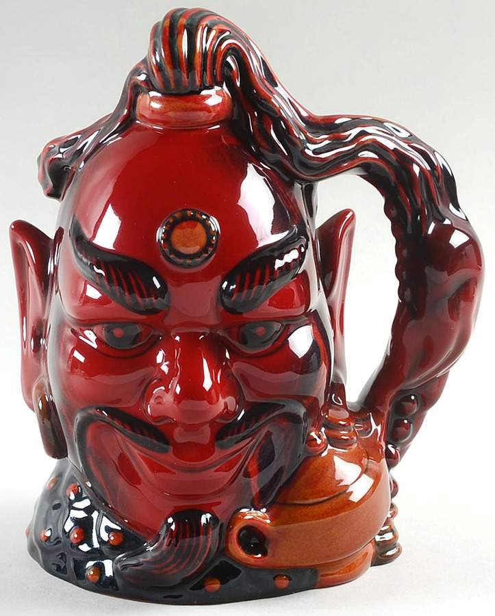 Character Jug Aladdin's Genie-Flambe - Bx1097 With Box by Royal Doulton-1