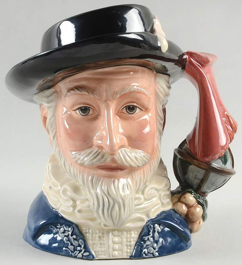 Character Jug Sir Walter Raleigh-Large - No Box by Royal Doulton-1
