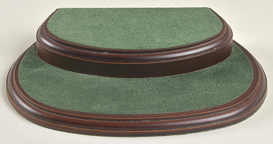Character Jug Wooden Display-Green Felt - Display Stand by Royal Doulton-1