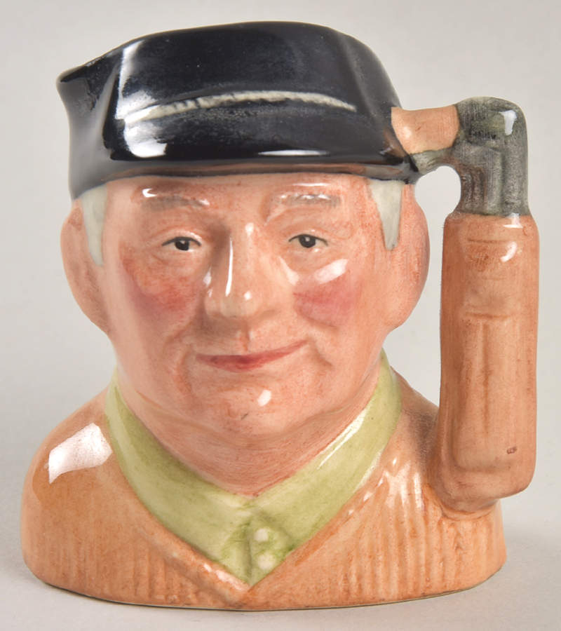 Character Jug Golfer-Miniature - With Box Bx830 by Royal Doulton-1