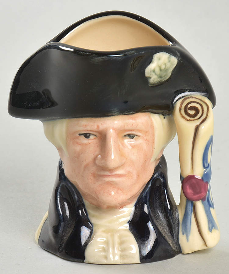 Character Jug George Washington-Style 1 - Nb1086, No Box by Royal Doulton-1