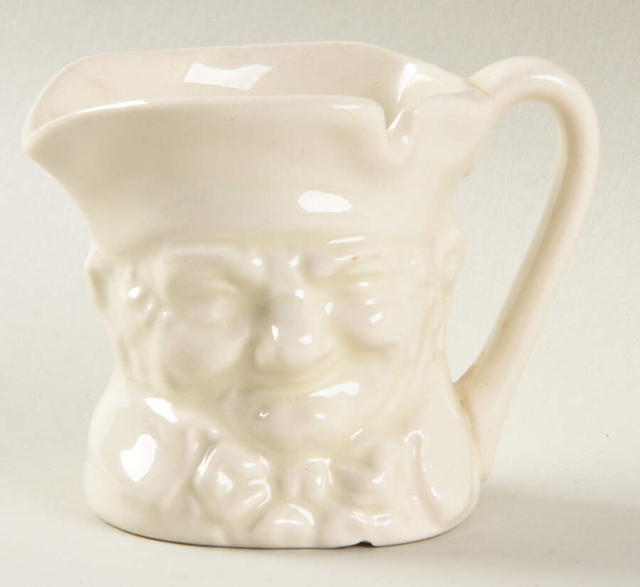 Character Jug Old Charley-Miniature White Gloss - With Box by Royal Doulton-1