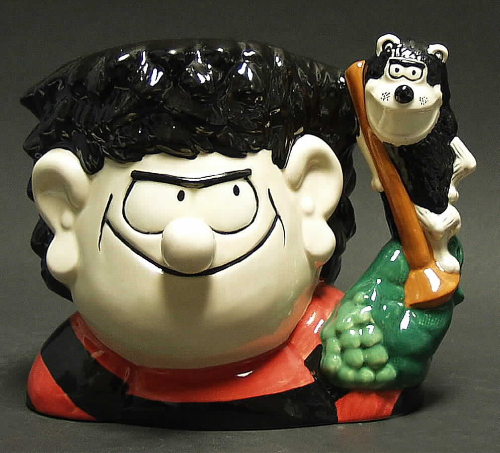 Character Jug Dennis & Gnasher-Large - With Box Bx670 by Royal Doulton-1