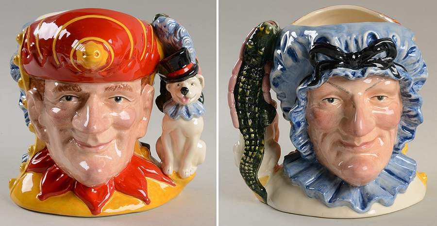 Character Jug Punch & Judy-Large/Two Sided - Boxed by Royal Doulton-1