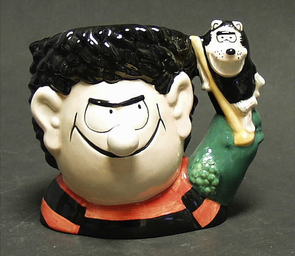 Character Jug Dennis & Gnasher-Small - Nb666, No Box by Royal Doulton-1
